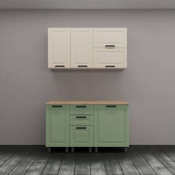 МК Аленушка Н 400 Астра Фисташка,скоба черный (со столешницей) МК Аленушка Н 400 Астра Фисташка,скоба черный (со столешницей)