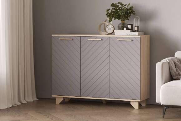 Ньёрд Комод 1200 Дуб Сонома/Черника Ньёрд Комод 1200 Дуб Сонома/Черника