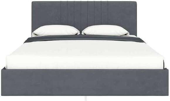 Кровать с латами Соло 160*200, Графит Кровать с латами Соло 160*200, Графит