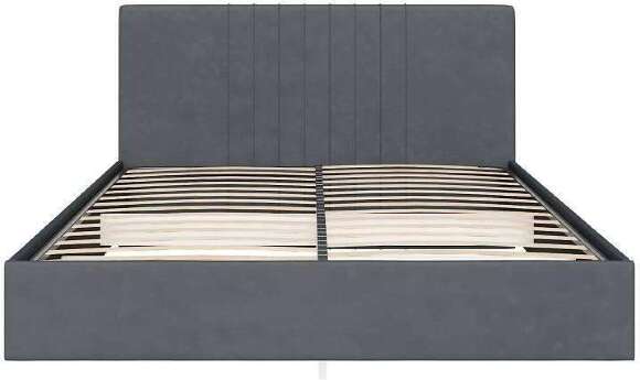 Кровать с латами Соло 160*200, Графит Кровать с латами Соло 160*200, Графит