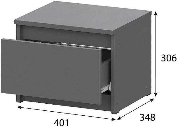 Спальня Денвер графит. Комплект 1