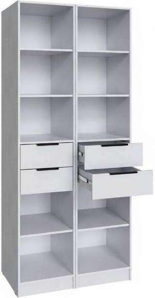 Мадрид Гардеробная система 1м, Белый
