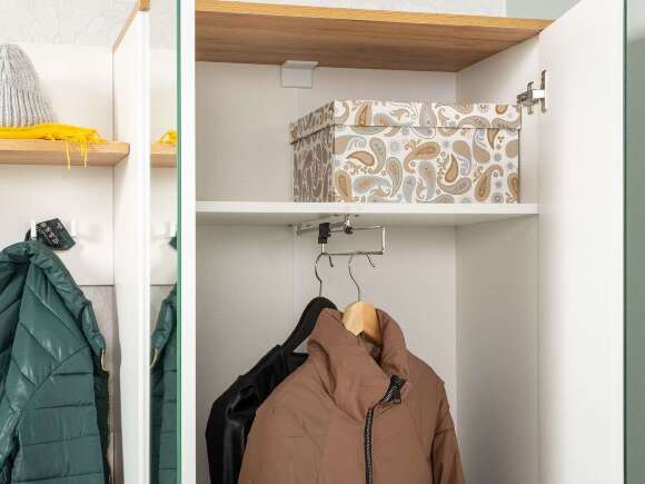 Прихожая Октава 1 Белый шагрень/Дуб Вотан