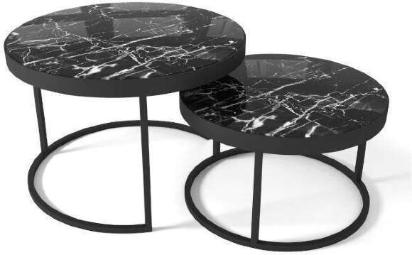 Стол Эрвин черный / черный мрамор