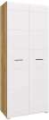 Шкаф распашной Ненси, дуб золотой крафт/белый глянец Шкаф распашной Ненси, дуб золотой крафт/белый глянец