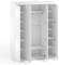 Шкаф 4-х дверный Италия ИТ-59 белое дерево