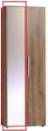 Зеркальный фасад шкафа для одежды Nature 92, дуб табачный craft