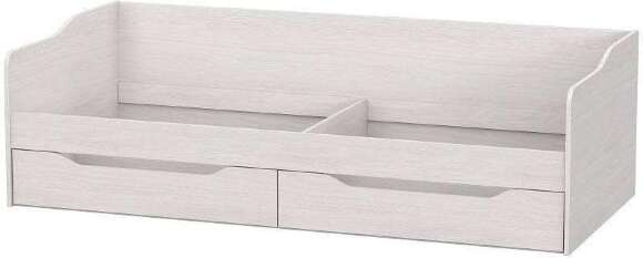 Кровать КР 1 с основанием и матрасом Сити, ясень анкор светлый