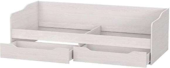 Кровать КР 1 с основанием и матрасом Сити, ясень анкор светлый