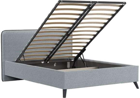 Миа кровать 140 Bravo grey (серый) / кант Лайт 10 Велюр (коричневый) Миа кровать 140 Bravo grey (серый) / кант Лайт 10 Велюр (коричневый)