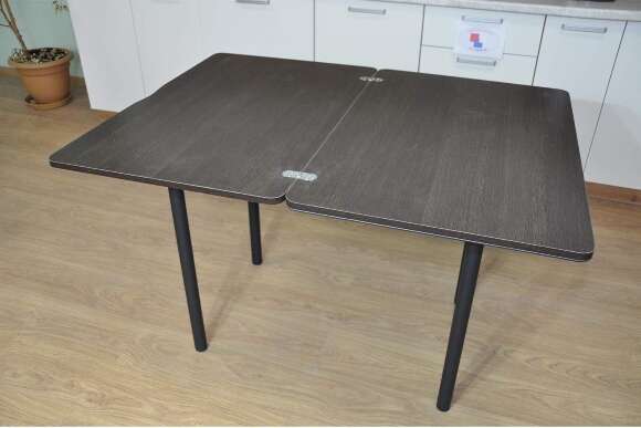 Симпл фотопечать стол обеденный раскладной / черный мрамор/венге/черный