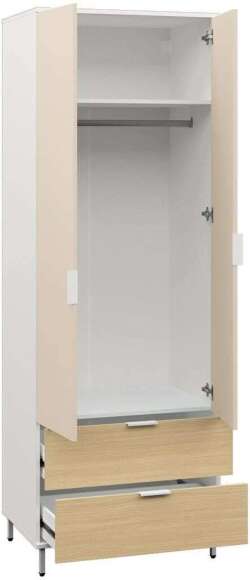 Марвэл Шкаф 16.317.02 Белый PE шагрень / Плэйн / Безмолвная Пустыня