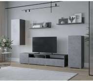 Гостиная Лира (Горизонт) Бетон / Серый Графит