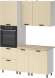 Кухня Аленушка 1,6м ПД Орхидея Крем,скоба черный,сонома Кухня Аленушка 1,6м ПД Орхидея Крем,скоба черный,сонома
