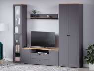 Гостиная Остин 3 графит/дуб золотой