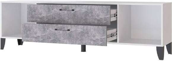 Тумба под телевизор Парус-13, Белый, Ателье светлое Тумба под телевизор Парус-13, Белый, Ателье светлое