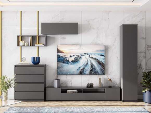 Гостиная Денвер 1 / Графит серый Гостиная Денвер 1 / Графит серый