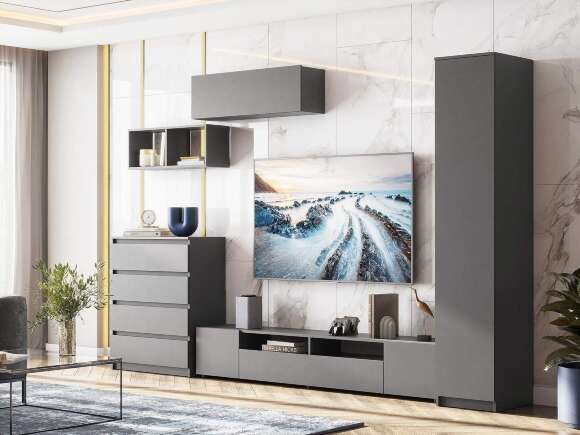 Гостиная Денвер 1 / Графит серый Гостиная Денвер 1 / Графит серый