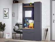 Прихожая Октава 1 Серый графит/Дуб Вотан