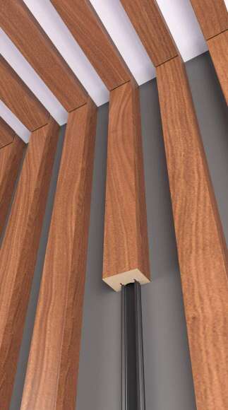 Комплект декоративных реек 30х22, графит Комплект декоративных реек 30х22, графит