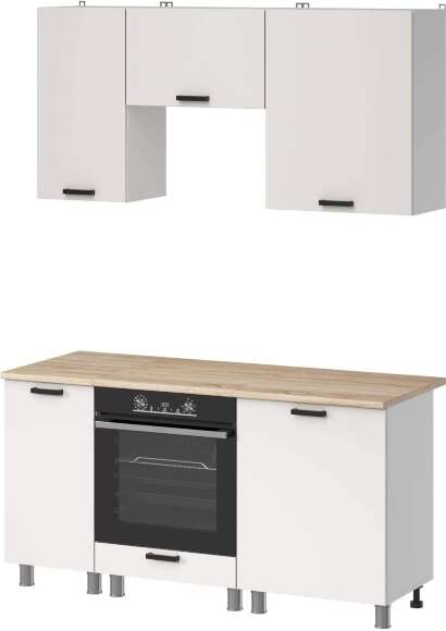 МК Аленушка 1,6м в.5 Лаванда Молочный,скоба черный,сонома