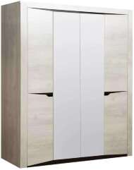 33.01 Лючия 4-х дв. шкаф для одежды бетон пайн белый/венге 33.01 Лючия 4-х дв. шкаф для одежды бетон пайн белый/венге