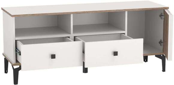 Стенка Либерти 2 опора h=150мм Белый / Дуб Каньон