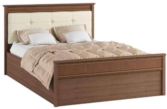 Кровать 140х200 ЛКР-1 (с ортопедическим основанием) Ливорно DOMANI Орех донской Кровать 140х200 ЛКР-1 (с ортопедическим основанием) Ливорно DOMANI Орех донской