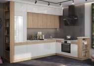 Кухня Техно-5 3,2*2,24м (Сонома/Белый глянец холодный, Сонома (Антарес) Кухня Техно-5 3,2*2,24м (Сонома/Белый глянец холодный, Сонома (Антарес)