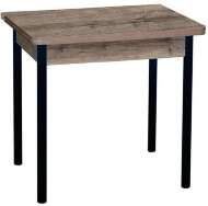 Эко 80х60 стол обеденный раскладной / велингтон/черный