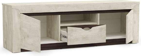 Тумба для ТВ Лючия 33.17, Бетон пайн белый, Венге Тумба для ТВ Лючия 33.17, Бетон пайн белый, Венге