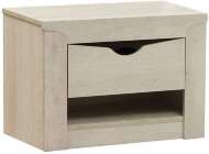Тумба прикроватная Лючия 33.12, Бетон пайн белый, Венге