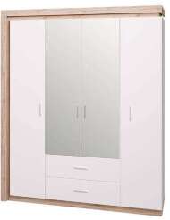 Шкаф 4-х дверный с зеркалом Люмен Ижмебель 16 Шкаф 4-х дверный с зеркалом Люмен Ижмебель 16