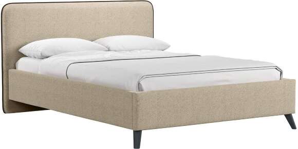 Миа кровать 140 Bravo light brown (бежево-коричневый) / кант Лайт 10 Велюр (коричневый) Миа кровать 140 Bravo light brown (бежево-коричневый) / кант Лайт 10 Велюр (коричневый)