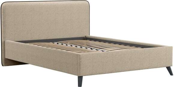 Миа кровать 140 Bravo light brown (бежево-коричневый) / кант Лайт 10 Велюр (коричневый) Миа кровать 140 Bravo light brown (бежево-коричневый) / кант Лайт 10 Велюр (коричневый)