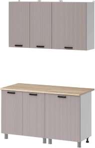 МК Аленушка 1,4м Лотос Кашемир,скоба антрацит,сонома МК Аленушка 1,4м Лотос Кашемир,скоба антрацит,сонома