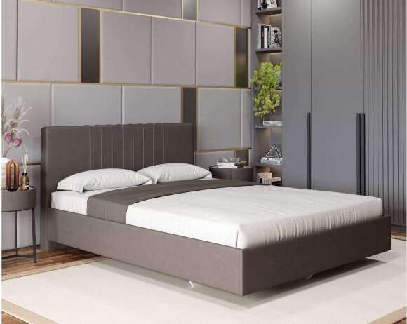 Кровать с латами Соло 160*200, Коричневый