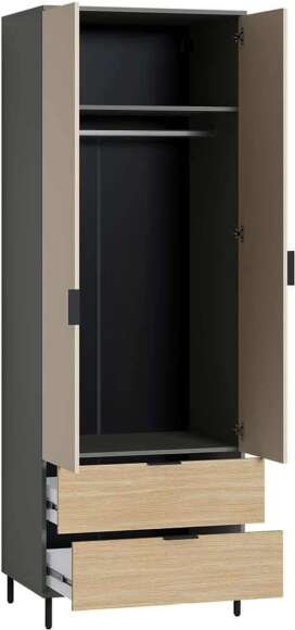 Марвэл Шкаф 16.317.02 Темно - серый / Плэйн / Дымчатый Зеленый