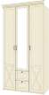 Бэль Шкаф трехдверный + Карнизы 1204/550 Слоновая кость Бэль Шкаф трехдверный + Карнизы 1204/550 Слоновая кость