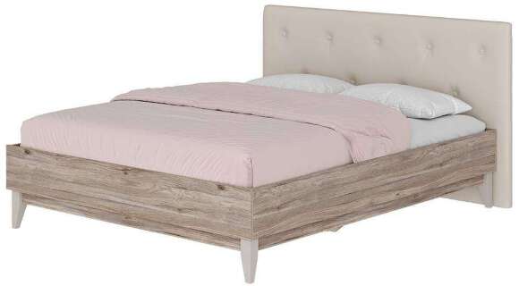 Кровать 160х200 с мягким изголовьем Скандика