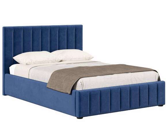 Кровать с подъёмным механизмом 1600 Верона, темно-синий