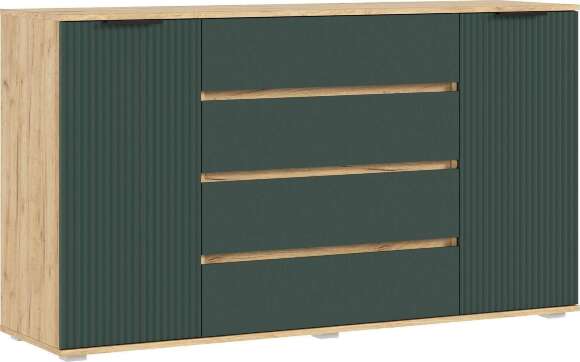 Марвэл Комод 2 двери 4 ящика (1600) (Браш Мени Грин, Дуб Крафт) Марвэл Комод 2 двери 4 ящика (1600) (Браш Мени Грин, Дуб Крафт)