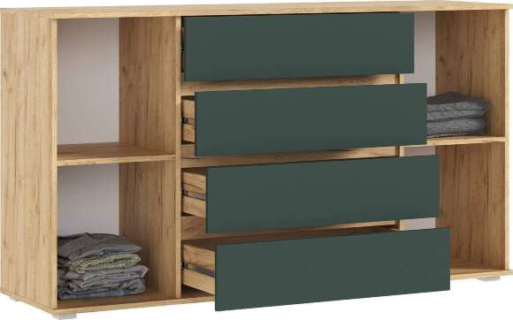 Марвэл Комод 2 двери 4 ящика (1600) (Браш Мени Грин, Дуб Крафт) Марвэл Комод 2 двери 4 ящика (1600) (Браш Мени Грин, Дуб Крафт)