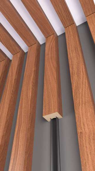 Комплект декоративных реек 30х22, дуб крафт золотой Комплект декоративных реек 30х22, дуб крафт золотой