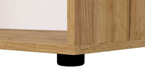 Шкаф распашной ШК 10, Дуб золотой, Белый