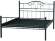 Кровать двойная Бостон 42.26-01 Металл черный Кровать двойная Бостон 42.26-01 Металл черный