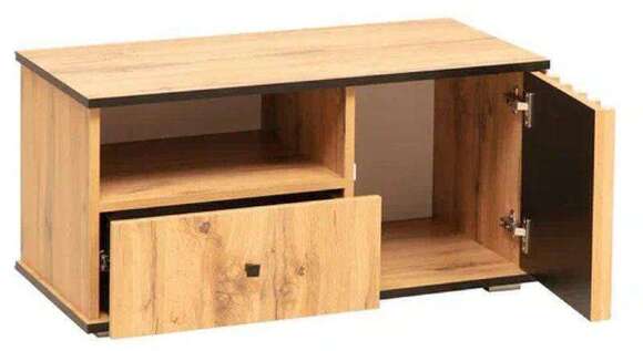 Стенка Либерти 3  (опора h20) Дуб вотан/Черный