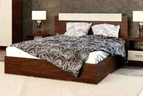 Кровать 160х200 ЭКО Эра (Венге / Лоредо) с настилом ЛДСП