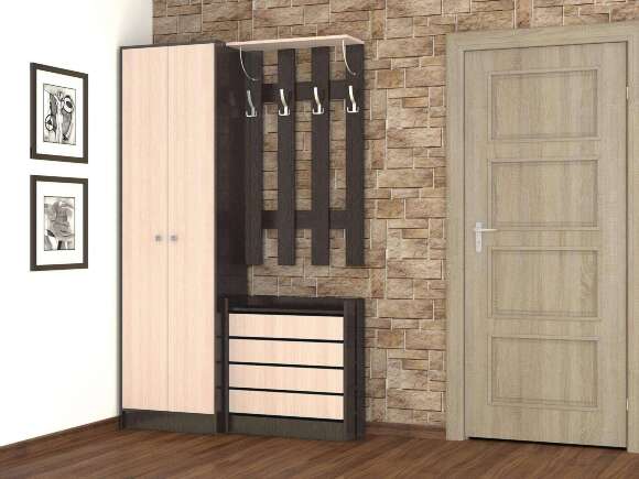 Обувница низкая ЯПТ-3 Ямайка ТЭКС (Венге)