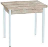Эко 80х60 стол обеденный раскладной / Дуб сонома/белый